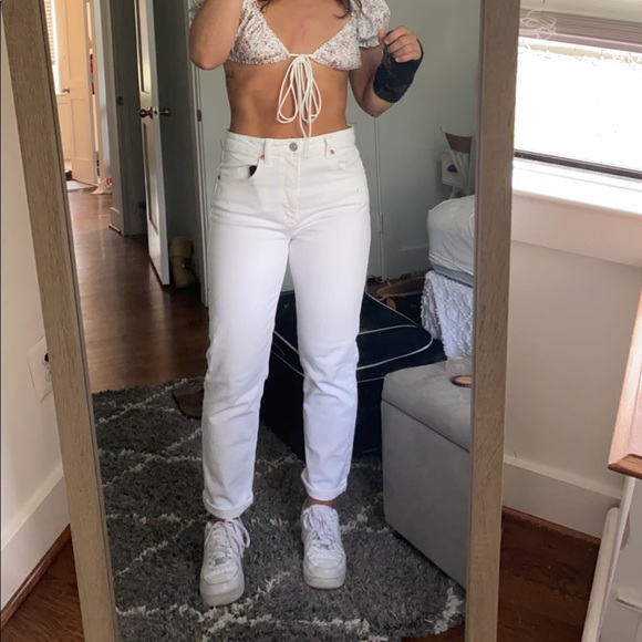Zara Denim - White Zara slim fit high rise jeans